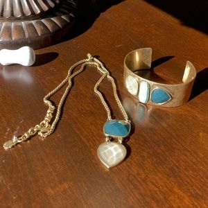 Lucky Brand Beaded Necklace and Bracelet Set